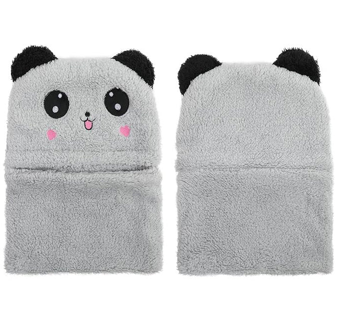 Panda Fleece Hooded Neck Warmer